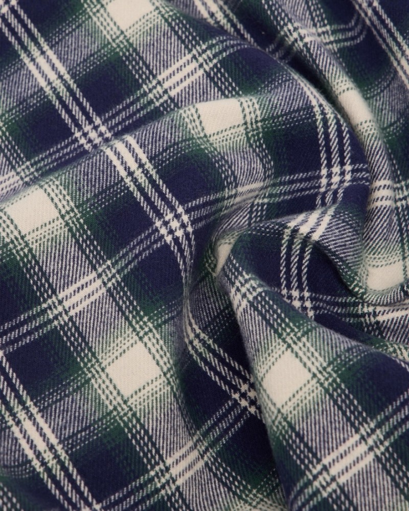 Edwin Work L/S Shirt Navy/Green