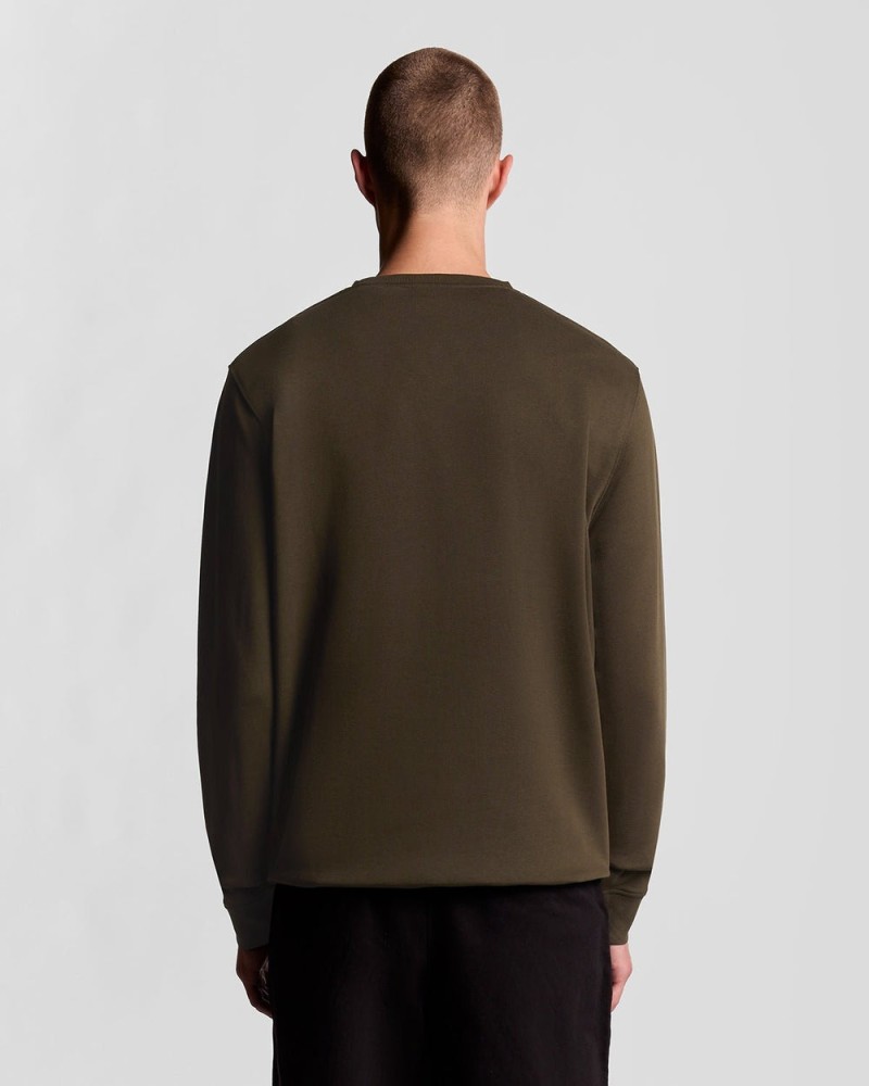 Lyle & Scott Sweatshirt Crewneck Olive