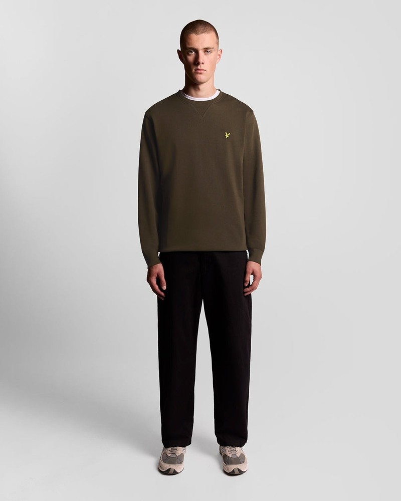 Lyle & Scott Sweatshirt Crewneck Olive
