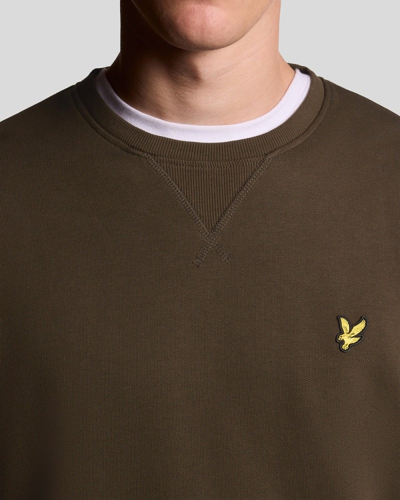 Lyle & Scott Sweatshirt Crewneck Olive