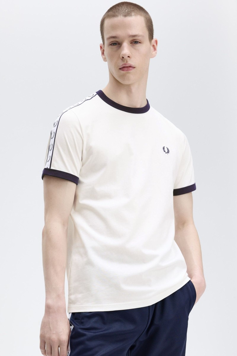 Fred Perry M4620 Taped Ringer Tee...
