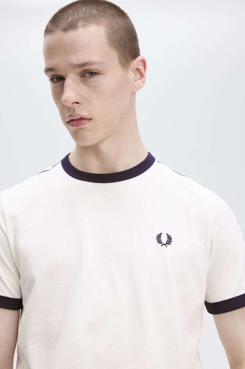 Fred Perry M4620 Taped Ringer Tee...