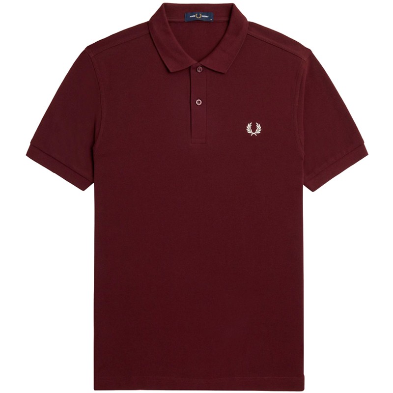 Fred Perry M6000 Plain Polo Oxblood/Ecru
