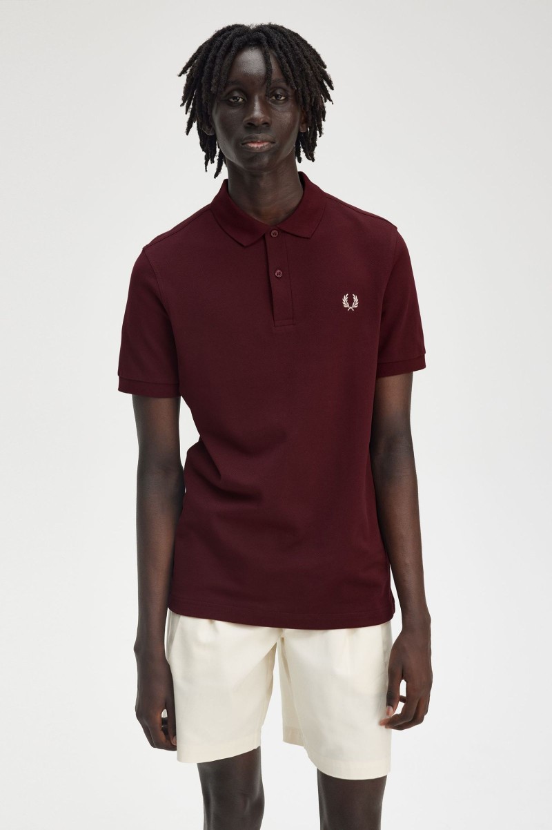 Fred Perry M6000 Plain Polo Oxblood/Ecru