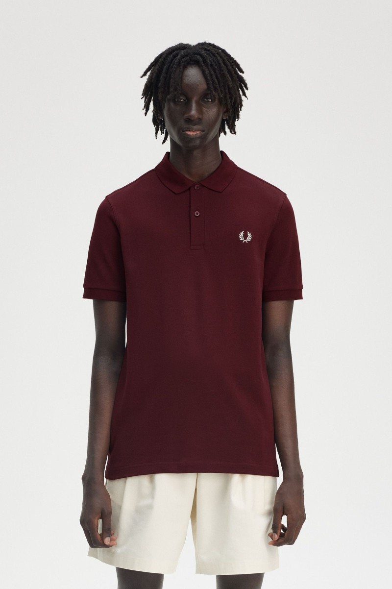 Fred Perry M6000 Plain Polo Oxblood/Ecru