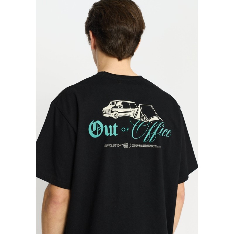 Revolution 1436 OUT Loose Tee Black