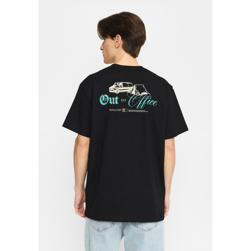 Revolution 1436 OUT Loose Tee Black