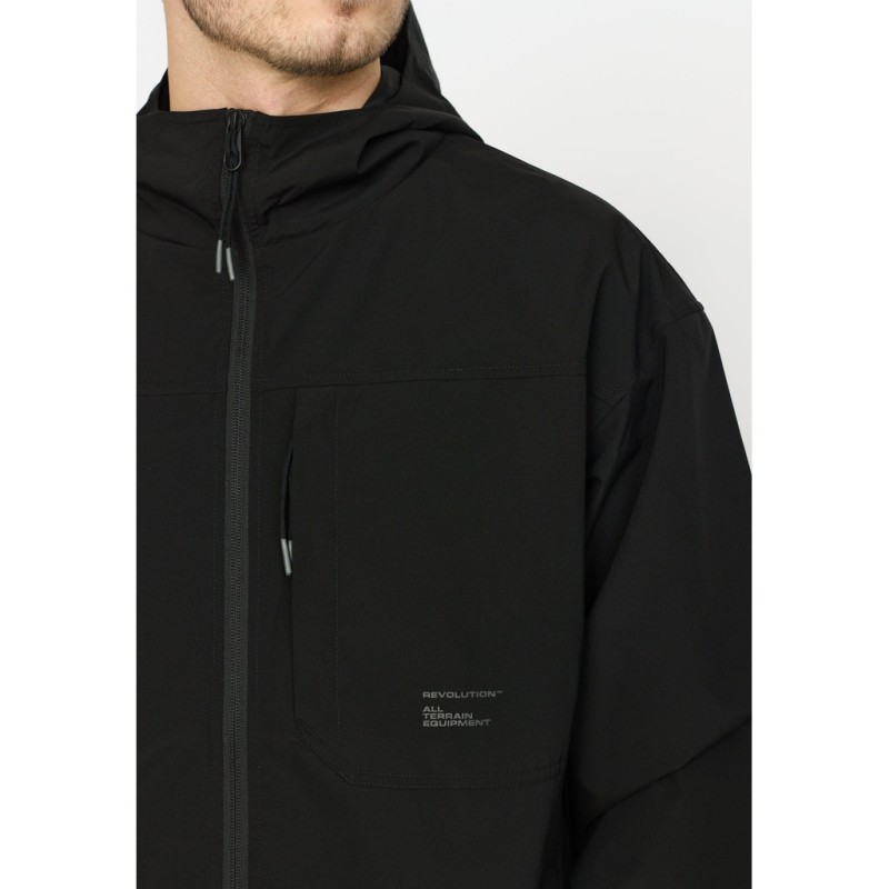 Revolution 7881 Hooded Jacket Black