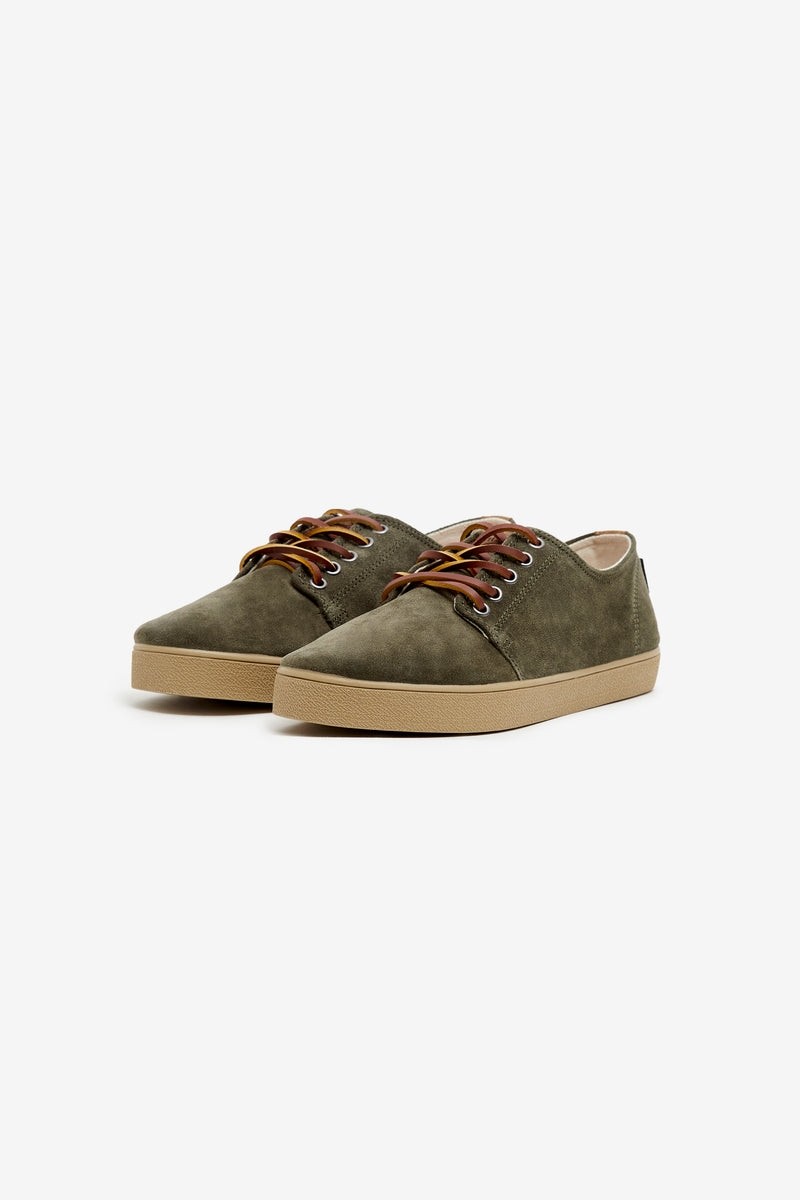 Pompeii Higby Suede Forest Dijon