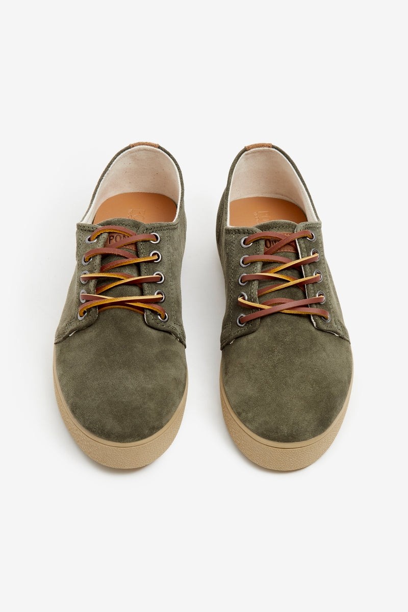 Pompeii Higby Suede Forest Dijon