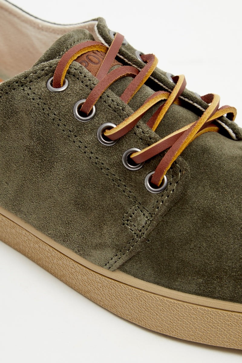 Pompeii Higby Suede Forest Dijon