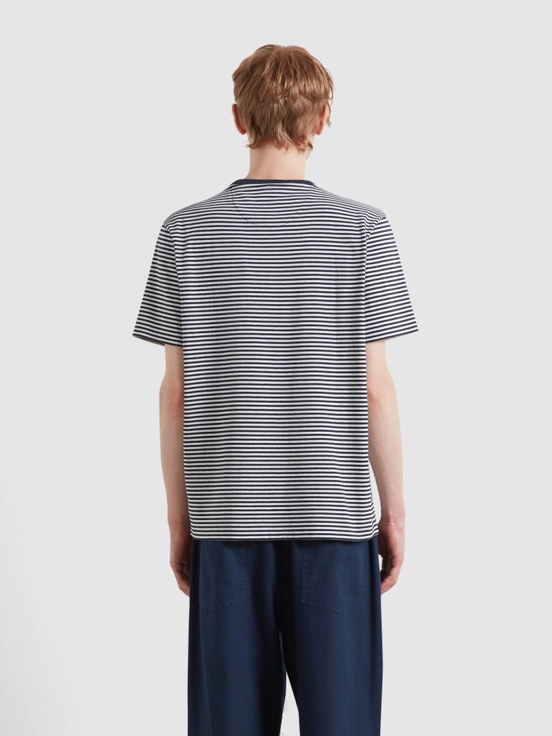Farah Castle Stripe Tee True Navy