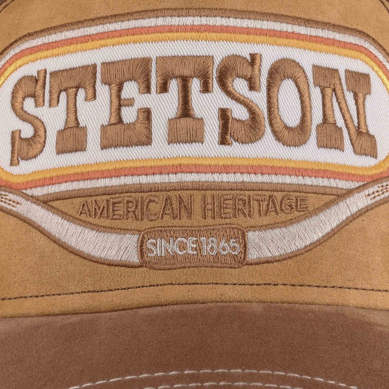 Stetson Buffalo Horn Trucker Cap Brown