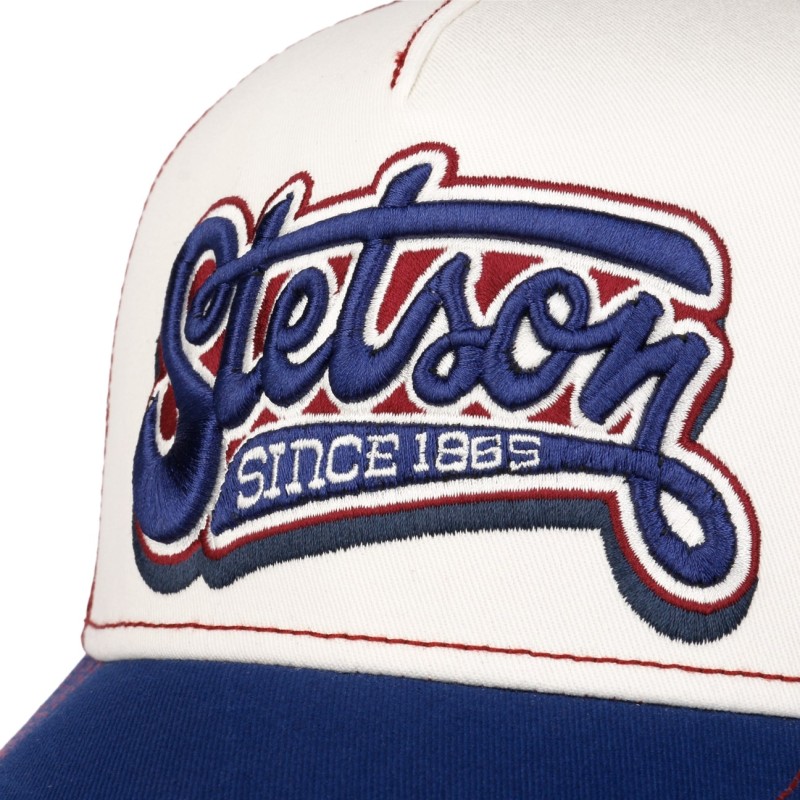 Stetson Lettering Trucker Cap Blue/Wine