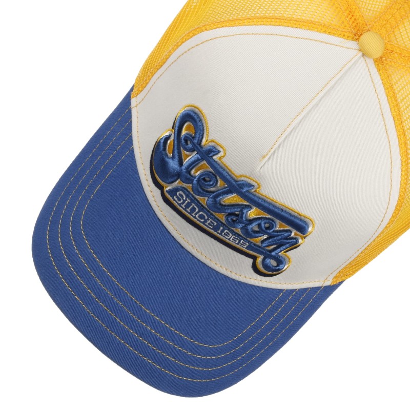 Stetson Lettering Trucker Cap Blue/White