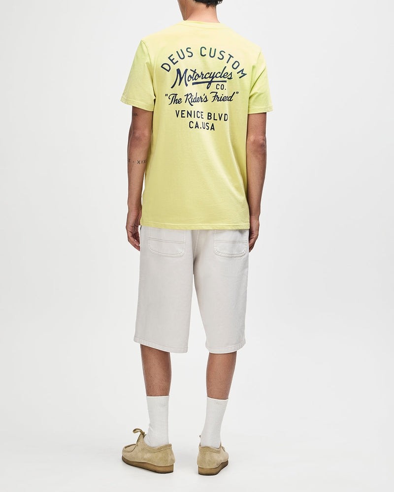 Deus Ex Machina Camber Tee Canary Yellow