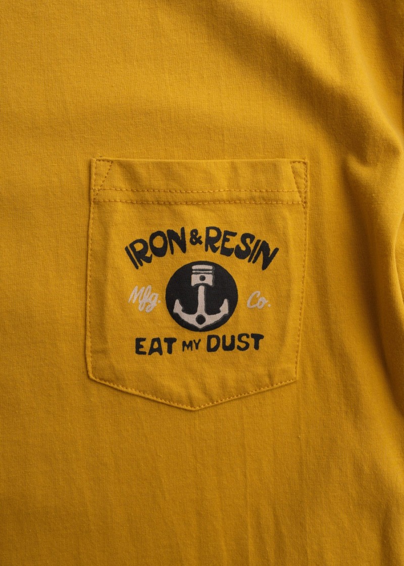 Iron & Resin Eat My Dust Pocket Tee Gold