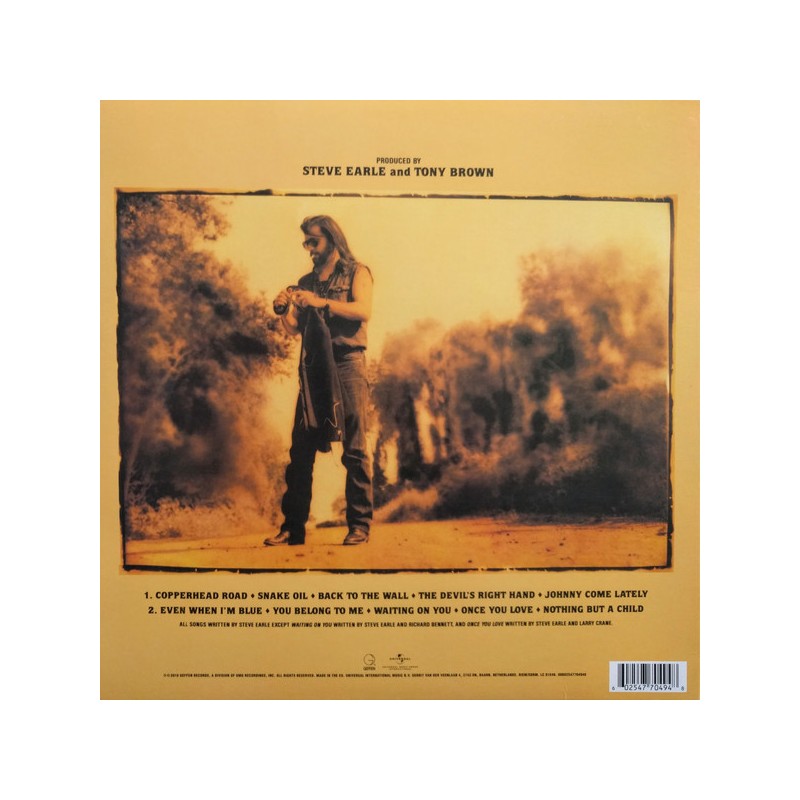 Steve Earle "Copperhead Road" Vinilo