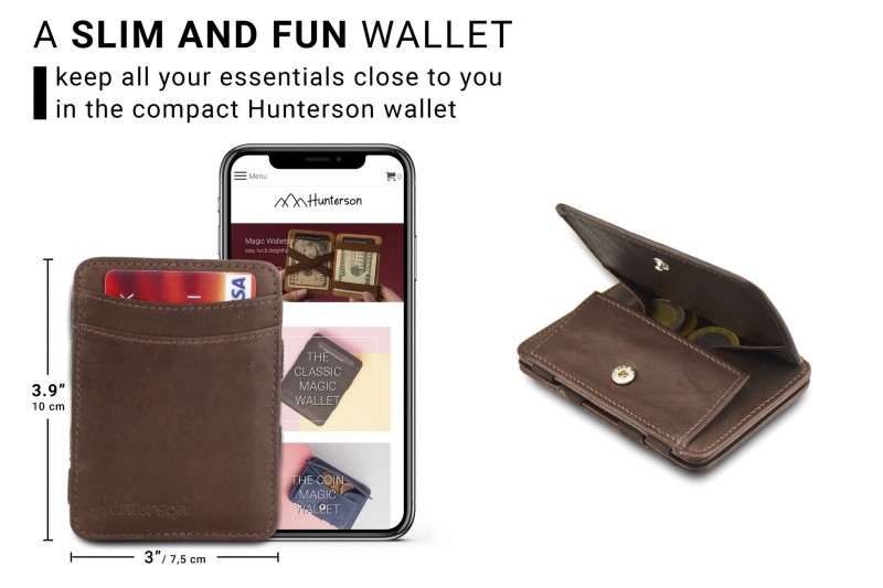 Hunterson Magic Coin RFID Leather...