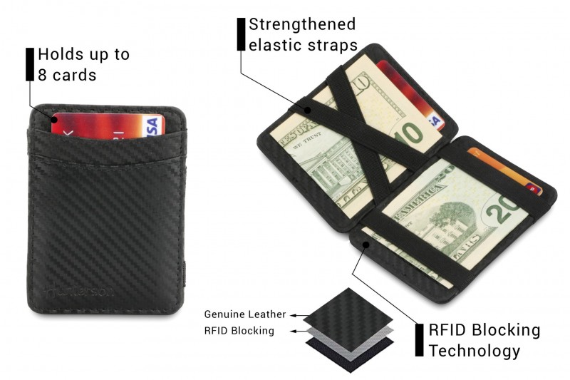 Hunterson Magic RFID Leather Wallet...