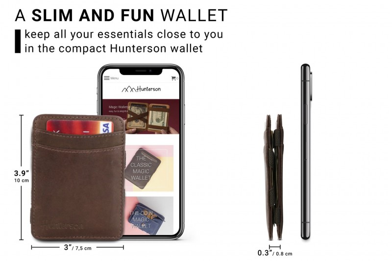 Hunterson Magic RFID Leather Wallet...