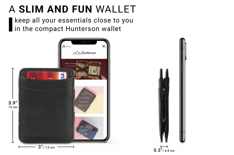 Hunterson Magic RFID Leather Wallet...