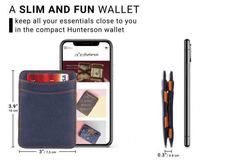 Hunterson Magic RFID Leather Wallet...