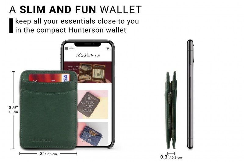 Hunterson Magic RFID Leather Wallet...