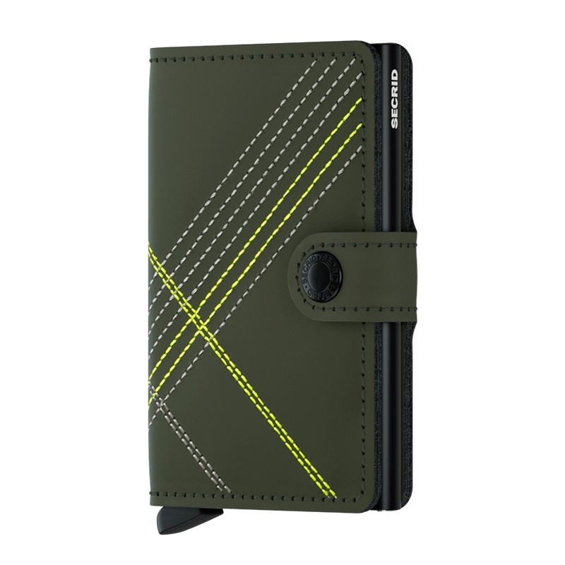 Secrid Mini Wallet Stitch Linea Lime