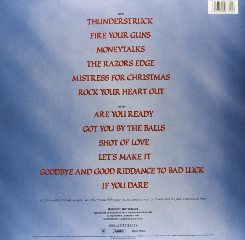 AC/DC "The Razor's Edge" Vinilo