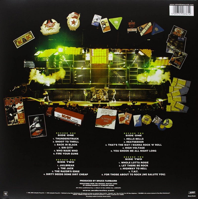 AC/DC "Live" Vinilo 2 LP