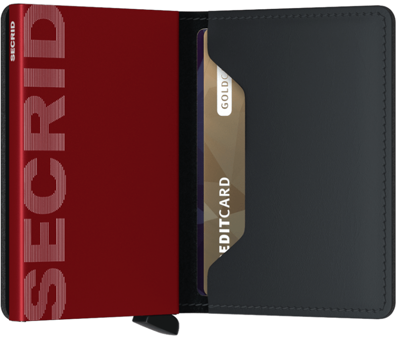 Secrid Slim Wallet Matte Black/Red