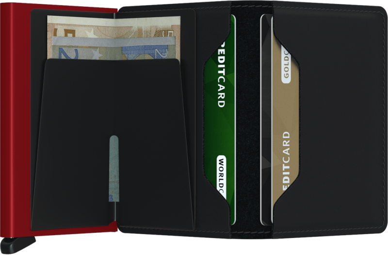Secrid Slim Wallet Matte Black/Red