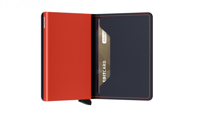 Secrid Slim Wallet Nightblue/Orange