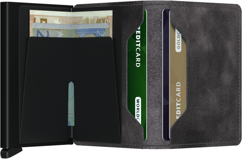 Secrid Slim Wallet Vintage Grey/Black