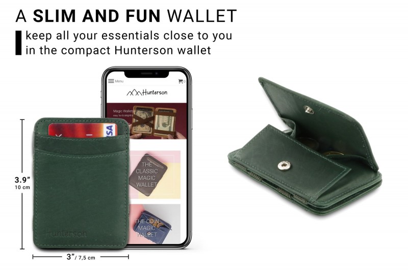 Hunterson Magic Coin RFID Leather...