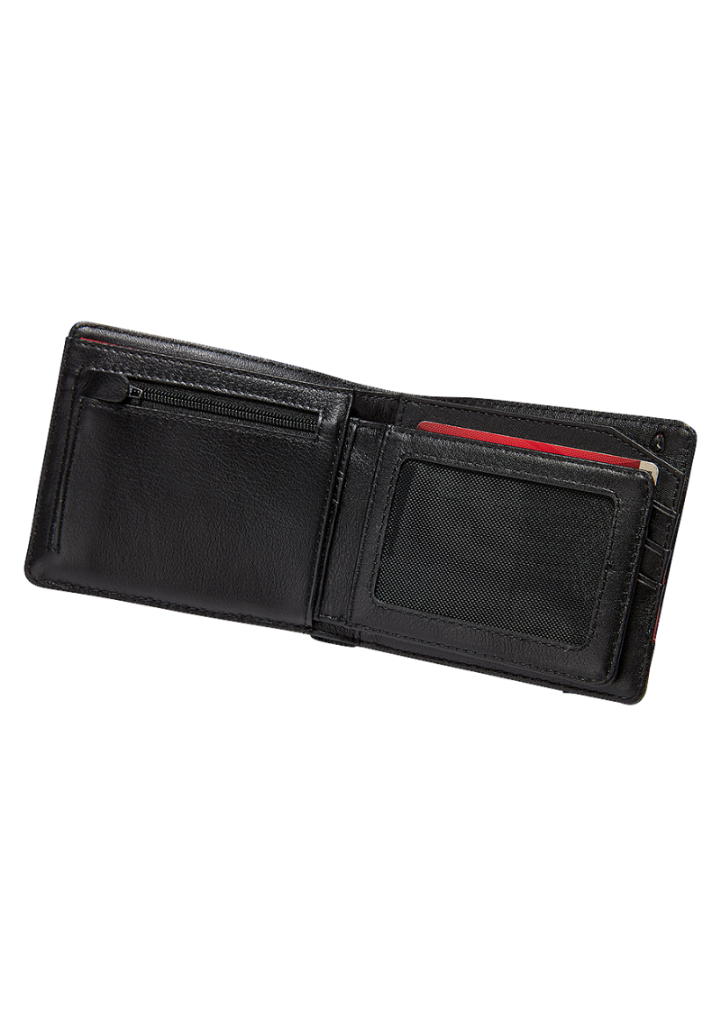Nixon Pass Leather Coin Wallet Black