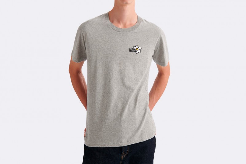 Loreak Mendian Marga Tee Heather Grey