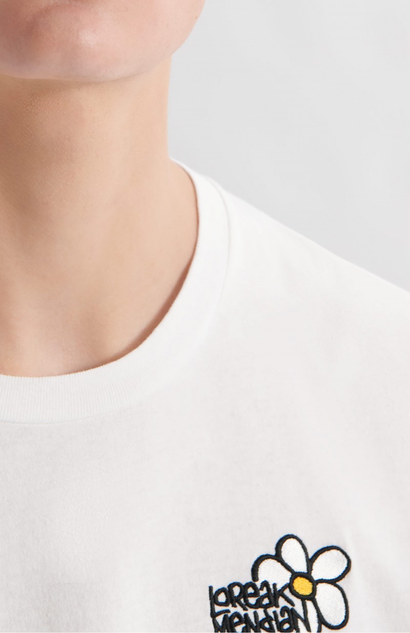 Loreak Mendian Marga Tee White