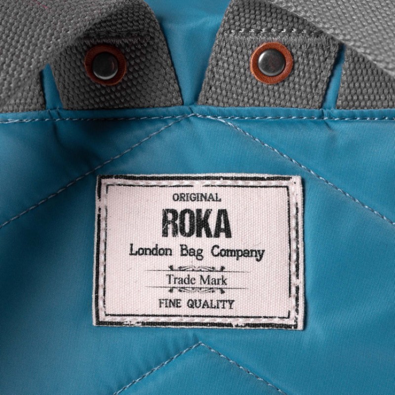 Roka London Bantry B Small Sustainable (Nylon) Backpack Petrol