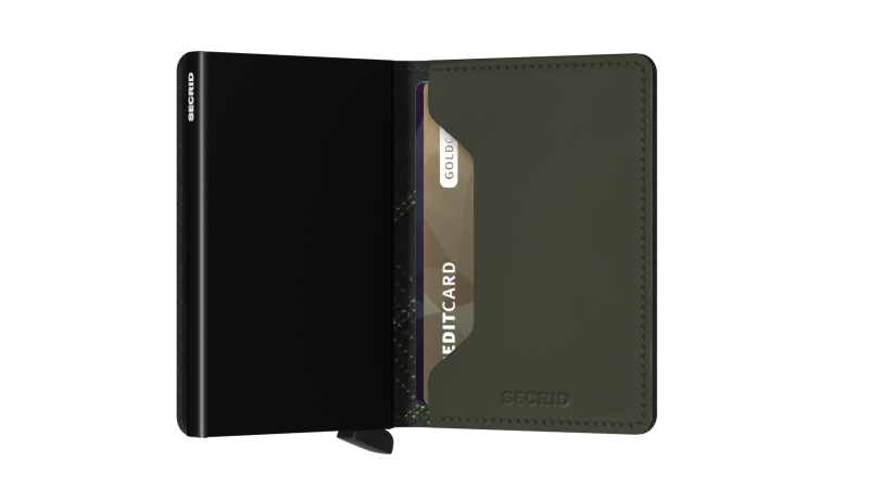 Secrid Slim Wallet Stitch Linea Lime